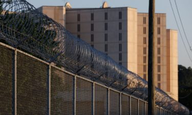 Razor wire lines the outside of the Fulton County Jail after a Grand Jury brought back indictments against former President Donald Trump and 18 of his allies in their attempt to overturn the state's 2020 election results in Atlanta