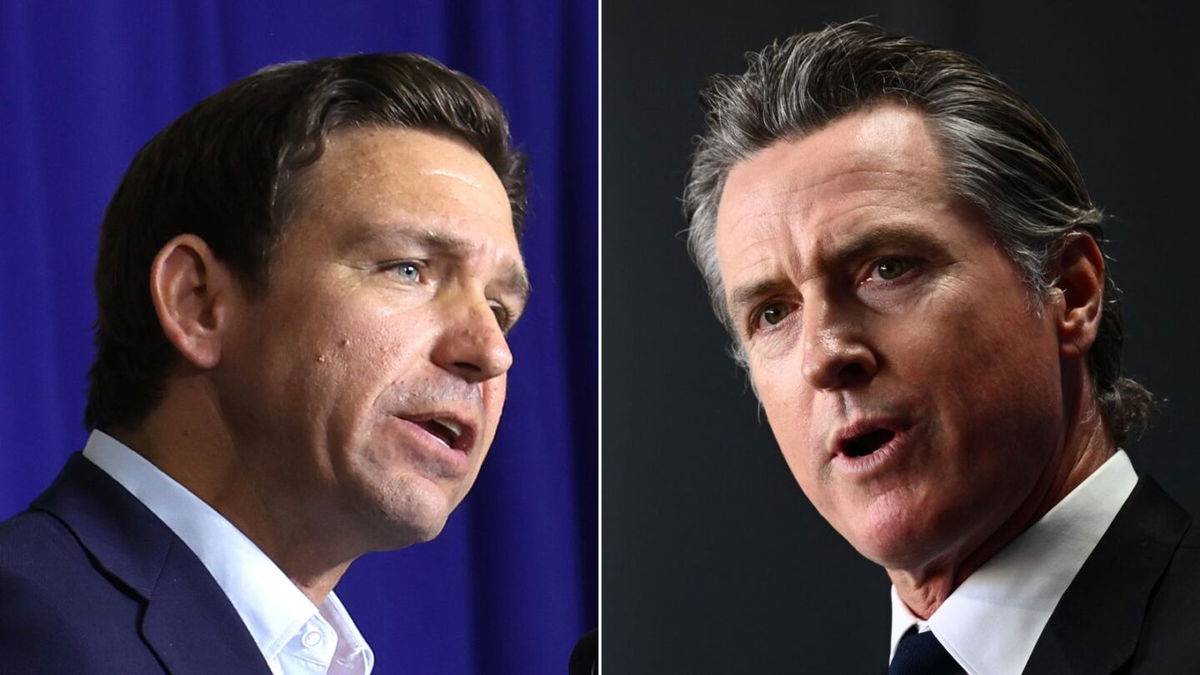 <i>Getty Images</i><br/>Joe Biden’s aides and Sean Hannity agree on this: They both would like to see Gavin Newsom debate Ron DeSantis.