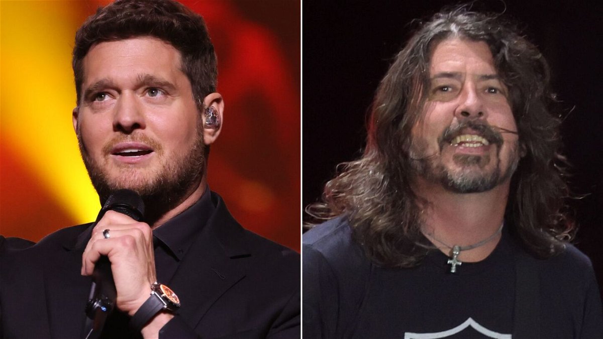 <i>WireImage/Getty Images</i><br/>Michael Bublé made a surprise appearance at a Foo Fighters show on August 12 in San Francisco.
