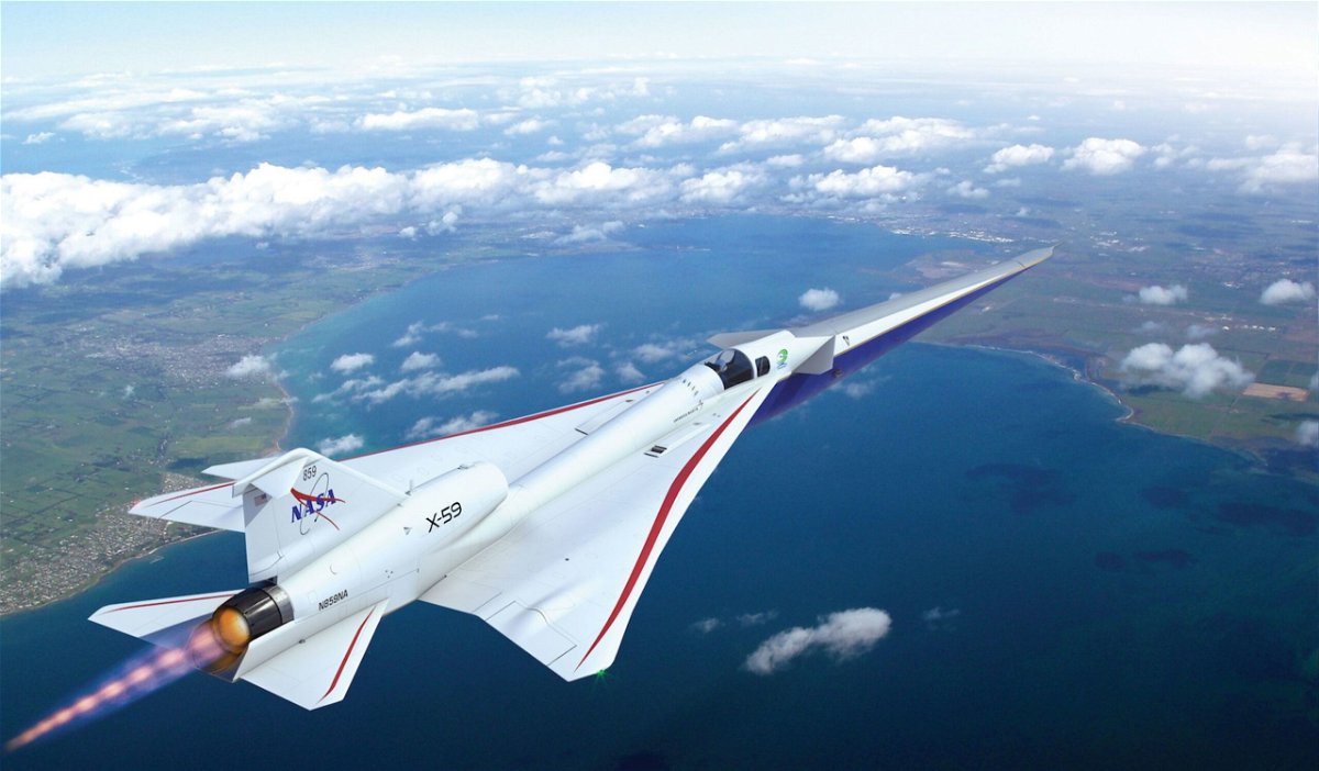 <i>Lockheed Martin</i><br/>NASA's X-59 aircraft aims to reduce the sonic boom to a thump.