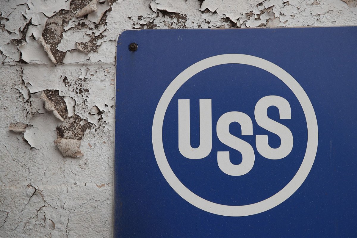 <i>Scott Olson/Getty Images</i><br/>A sign is posted at the entrance of United States Steel's (USS) Gary Works facility on June 20