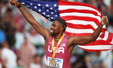 Noah Lyles won the 100m event at the 2023 Athletics World Championships.