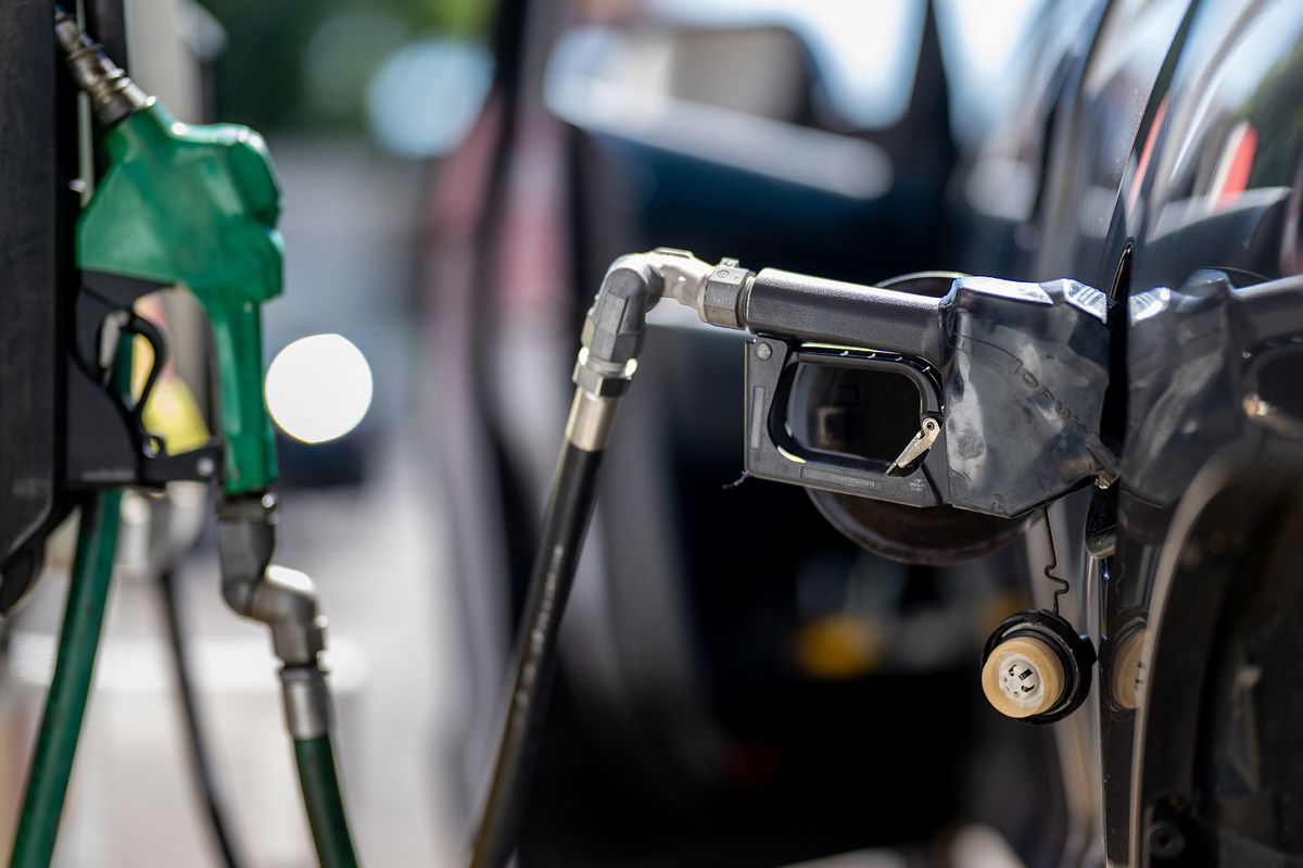 <i>Brandon Bell/Getty Images</i><br/>A bad hurricane season could cost Americans at the gas pump. Pictured is a gas station in Austin