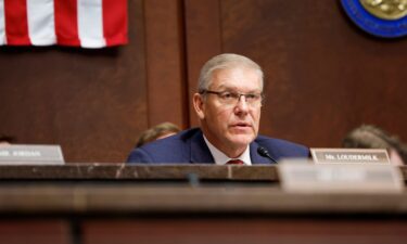 Rep. Barry Loudermilk (R-GA) speaks during a joint committee hearing at the U.S. Capitol Building on June 7 in Washington