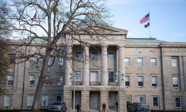 The state capitol building in downtown Raleigh