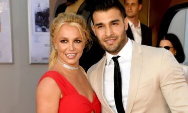 Britney Spears and Sam Asghari in Hollywood in 2019.