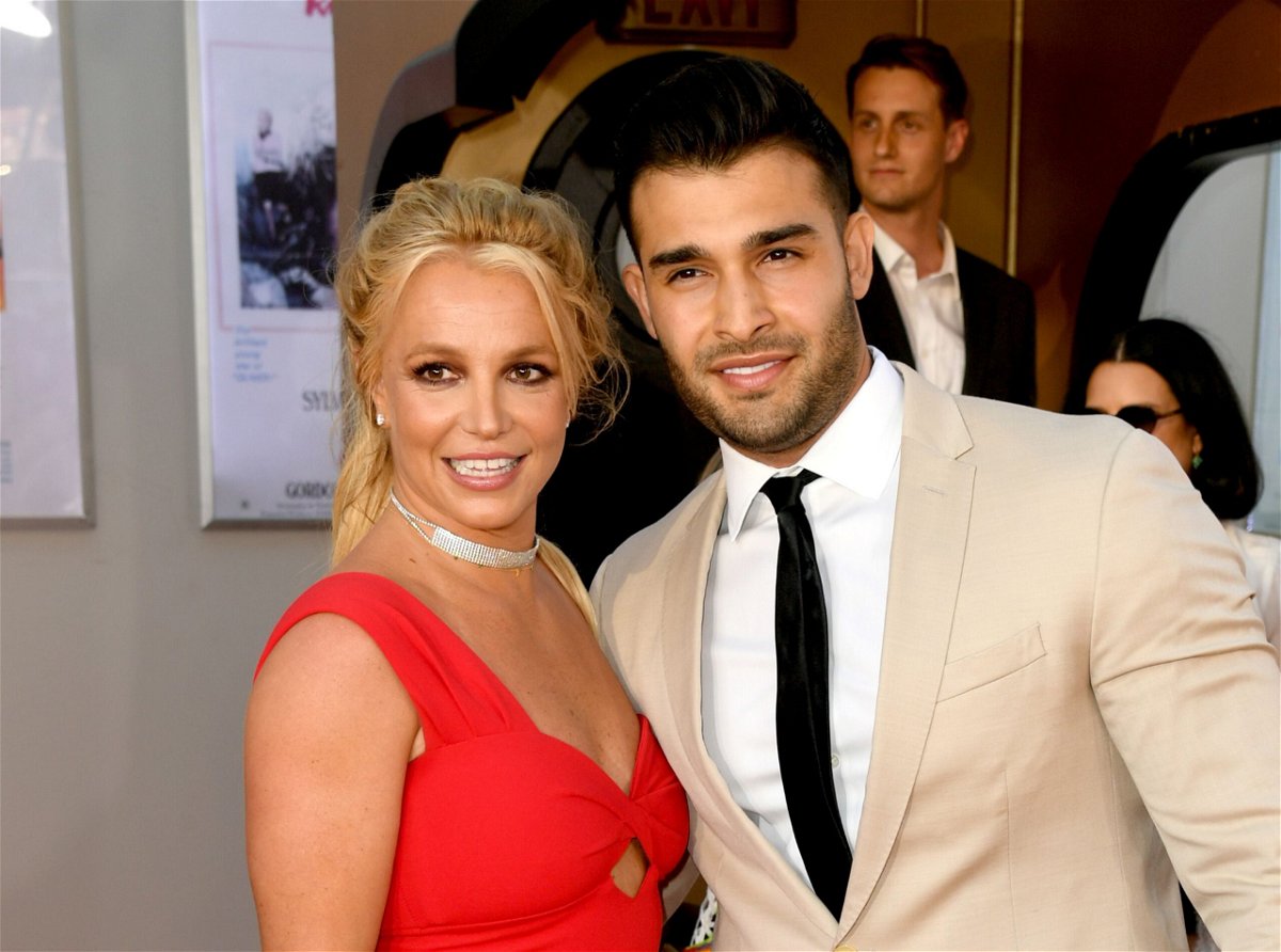 <i>Kevin Winter/Getty Images</i><br/>Britney Spears and Sam Asghari in Hollywood in 2019.