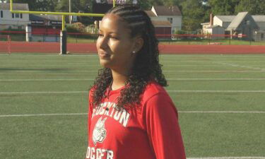 Brockton High School soccer player Amelia Vieira returns months after breaking her foot to escape a fire.