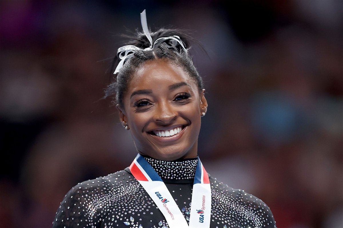 <i>Ezra Shaw/Getty Images</i><br/>Simone Biles won an eighth all-around title at the US Gymnastics Championships last month