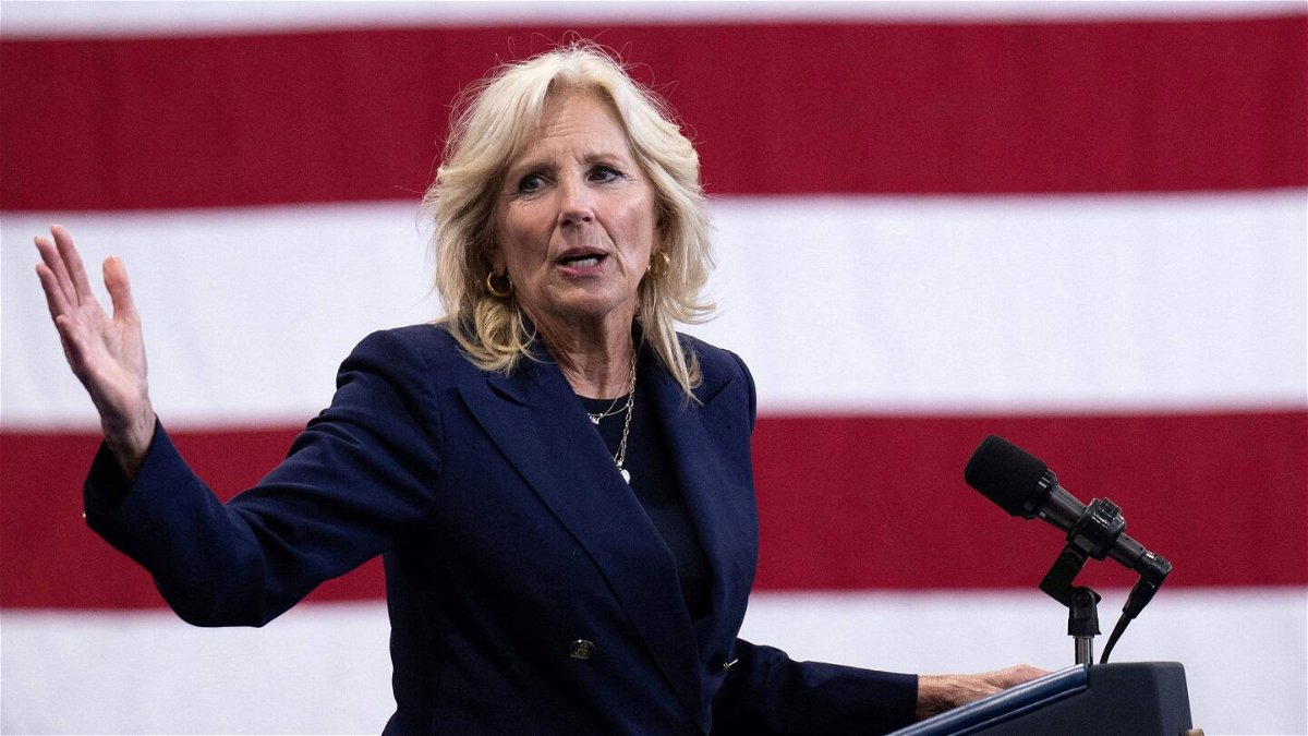 First Lady Jill Biden, seen here in North Carolina on June 9, has tested negative for Covid-19.