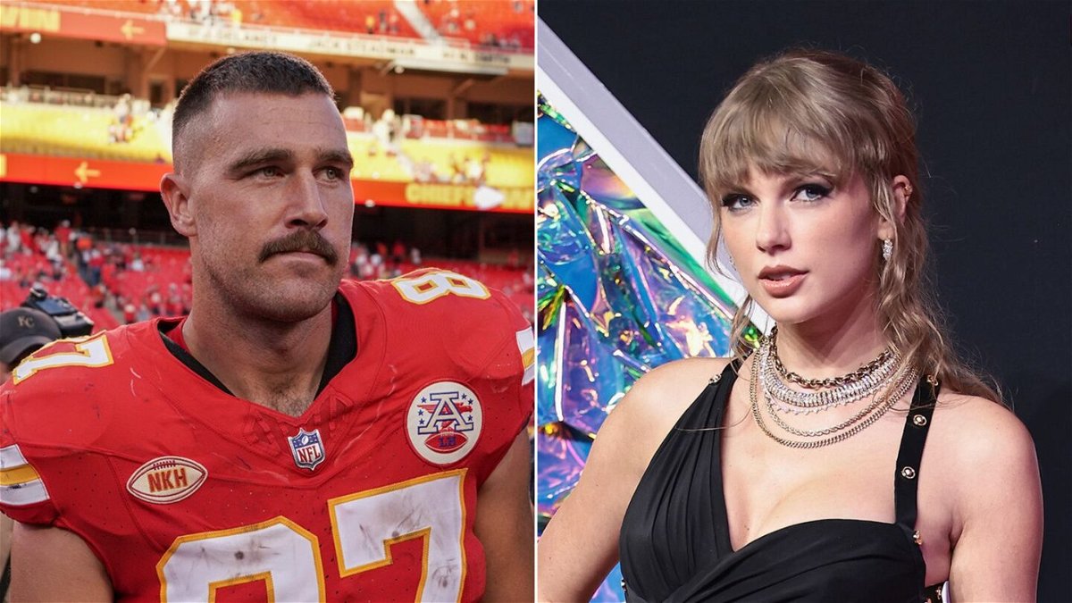 <i>Denny Medley/USA Today Sports/Reuters/Dimitrios Kambouris/Getty Images</i><br/>Travis Kelce said the ball was in Taylor Swift’s court after he made a play for her