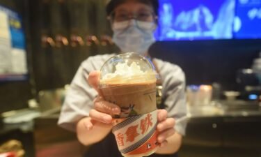 The 'sauce-flavored' latte went on sale Monday in Luckin stores in China for 38 yuan ($5.20).