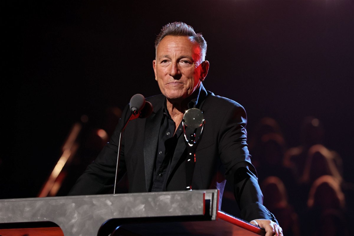 Bruce Springsteen, seen here in November 2022, is postponing all of his concerts in September with the E Street Band as he deals with a gastrointestinal condition.