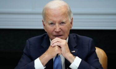 President Joe Biden listens during a meeting with the presidential advisory board on historically Black colleges and universities in the Roosevelt Room of the White House in Washington