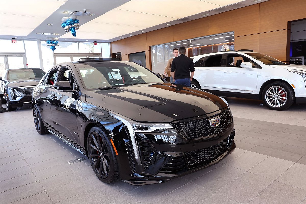 Cadillac vehicles are offered for sale at the Zeigler Cadillac of Lincolnwood dealership in Lincolnwood, Illinois. General Motors, which makes Cadillac cars, is faced with a possible strike by factory workers.