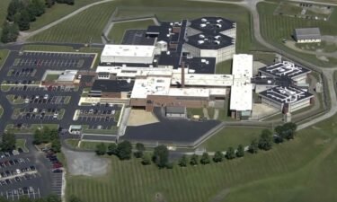 An aerial photo shows Chester County Prison in West Chester