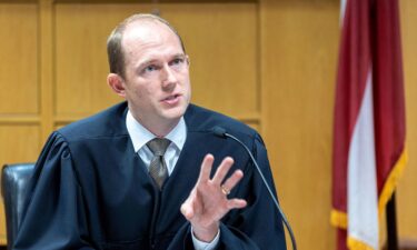 Judge Scott McAfee presides over a hearing regarding media access in the case against former President Donald Trump and 18 others at the Fulton County Courthouse in Atlanta on Thursday