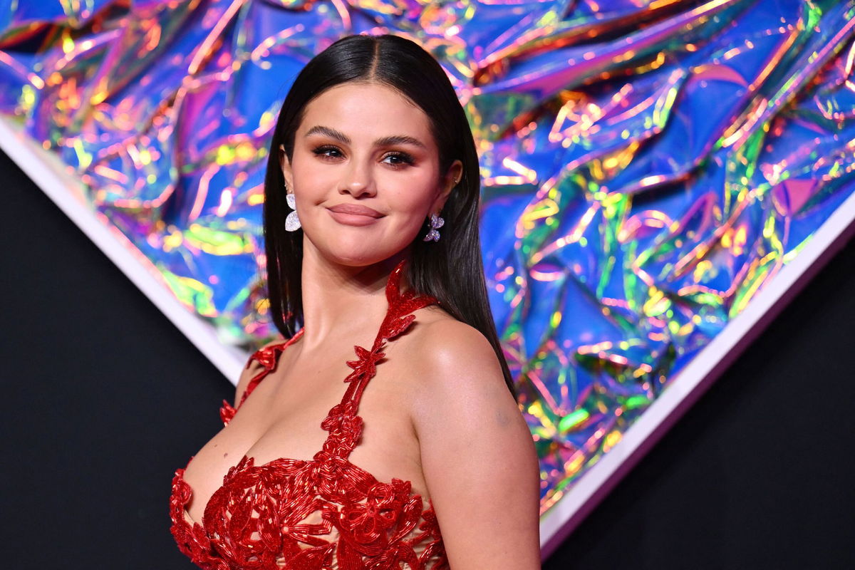 Selena Gomez arrives for the MTV Video Music Awards at the Prudential Center in Newark, New Jersey, on Sept. 12.