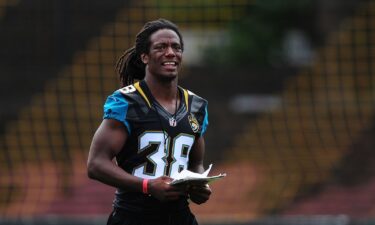 Sergio Brown is shown here helping to coach a team of local school children on July 15