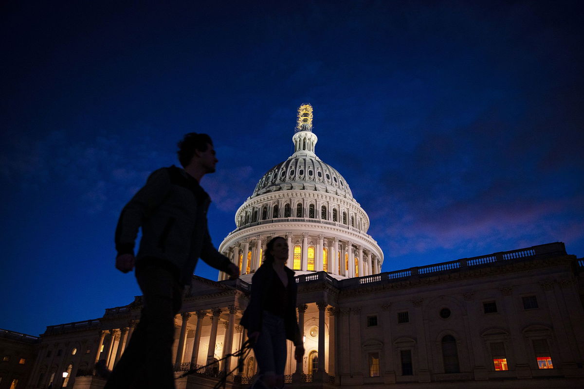 The US Capitol is seen here on October 16.