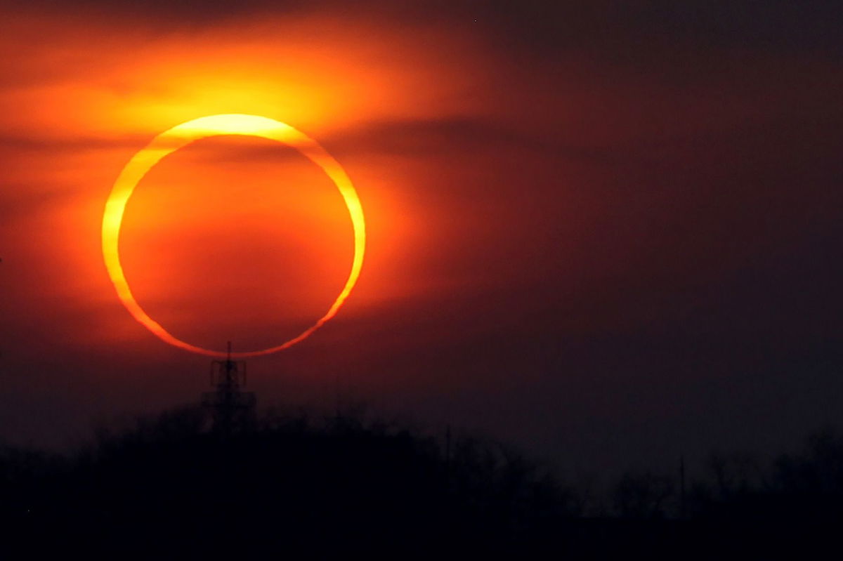 <i>VCG/Getty Images</i><br/>Behold the beauty of an annular solar eclipse. This one occurred on January 15