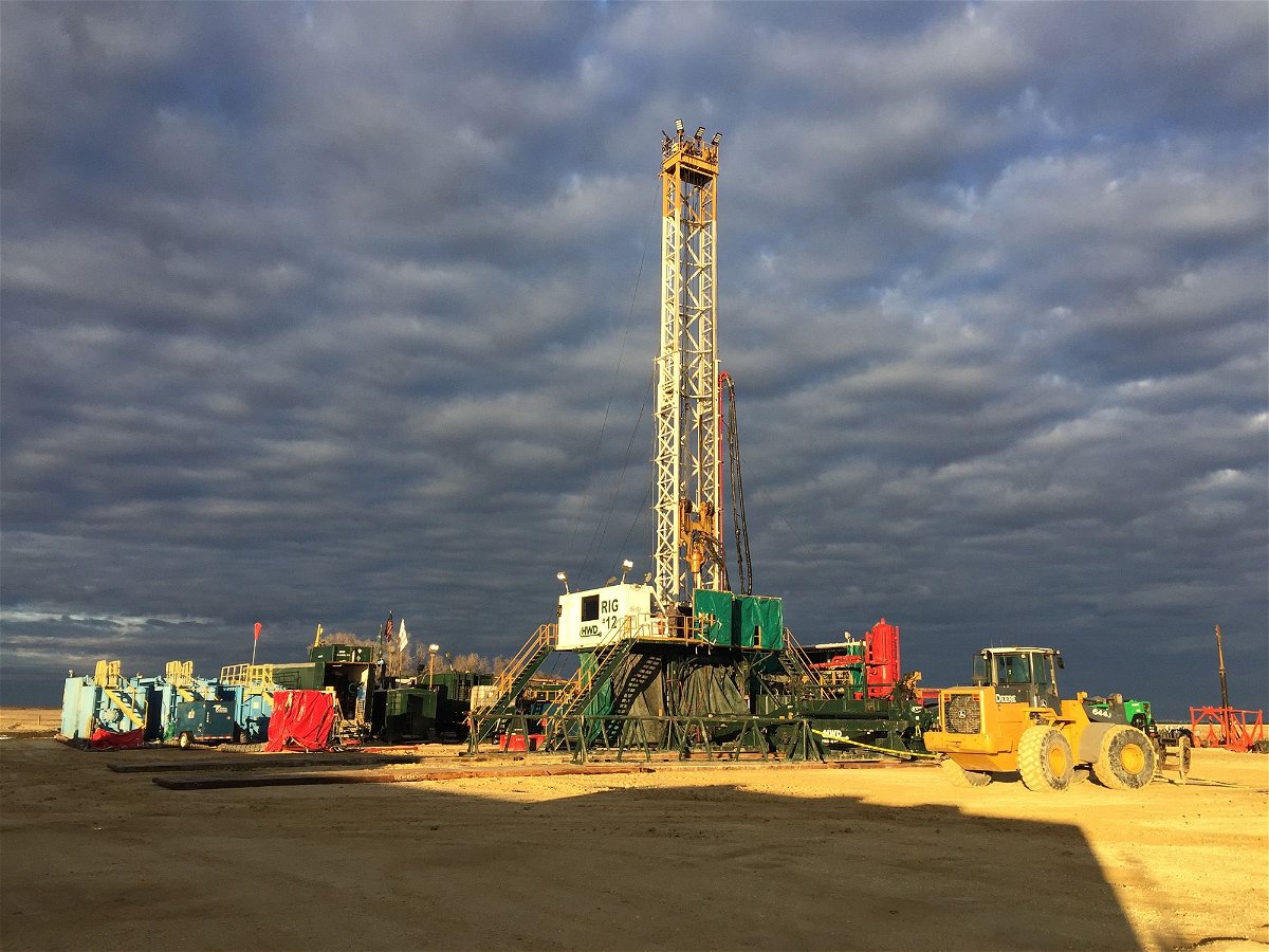 Drilling operations for white hydrogen by Natural Hydrogen Energy  in the US Midwest.