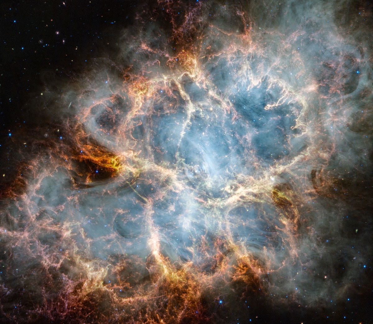 NASA's James Webb Space Telescope has gazed at the Crab Nebula in the search for answers about the supernova remnant's origins.