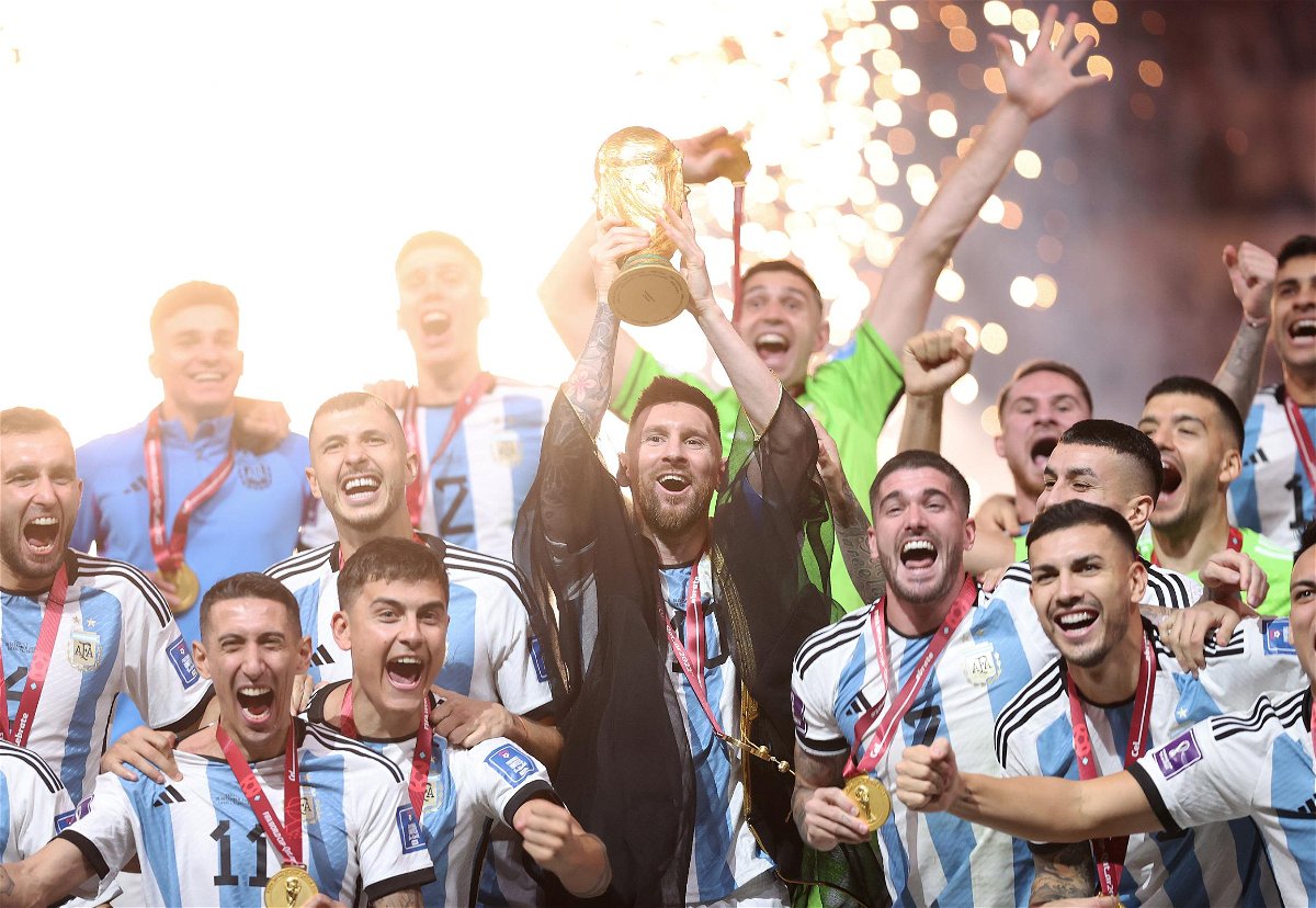 <i>Julian Finney/Getty Images Europe/Getty Images</i><br/>Lionel Messi led Argentina to glory at the 2022 World Cup. Saudi Arabia is set to host the 2034 men’s FIFA World Cup.