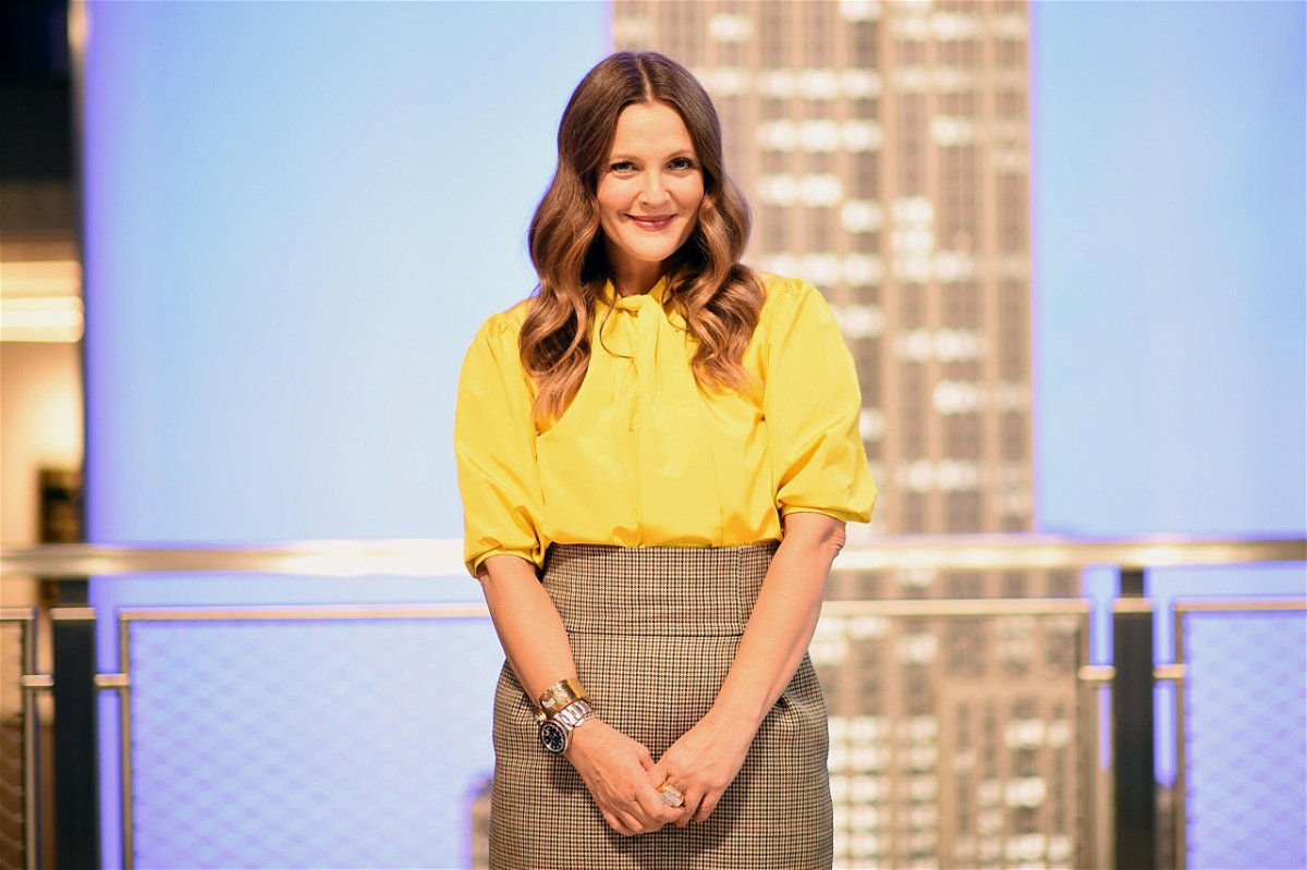<i>Dimitrios Kambouris/Getty Images North America/Getty Images for Empire State Re</i><br/>Drew Barrymore celebrates the Launch of The Drew Barrymore Show at The Empire State Building on September 14