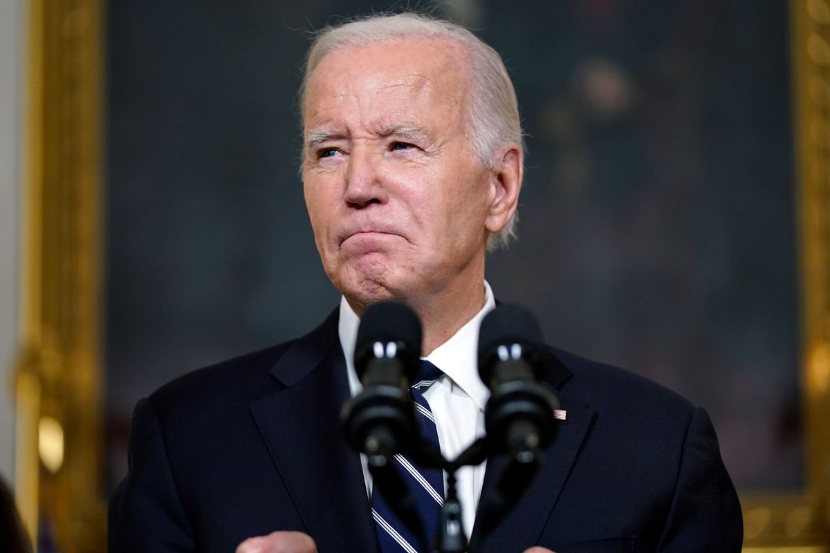 <i>Evan Vucci/AP</i><br/>President Joe Biden speaks Tuesday