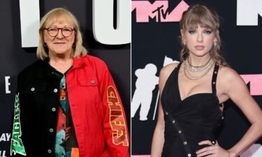 Travis Kelce's mom Donna is getting in on the fun of the rumors that her son and Taylor Swift are dating.