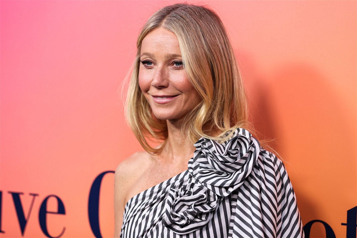 Gwyneth Paltrow arrives at the Veuve Clicquot 250th Anniversary Solaire Culture Exhibition Opening held in Beverly Hills, Los Angeles, in 2022.
