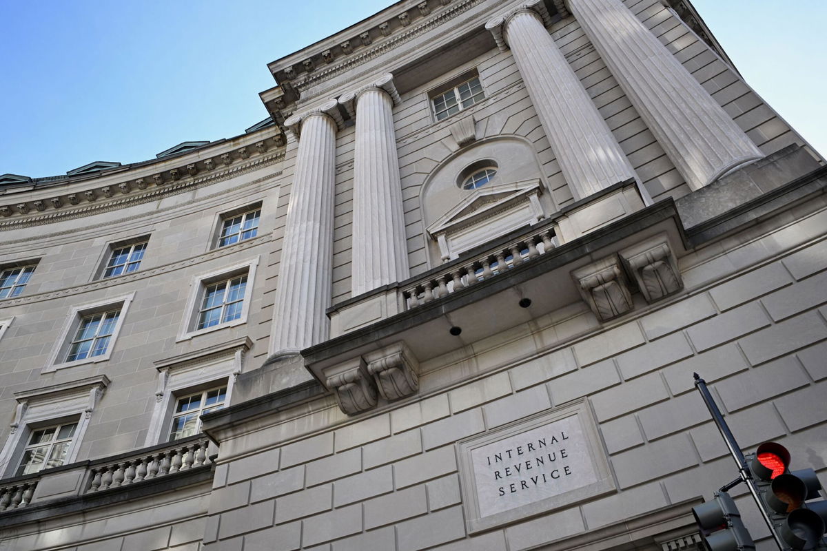 <i>Mandel Ngan/AFP/Getty Images</i><br/>The Internal Revenue Service headquarters building is seen in Washington