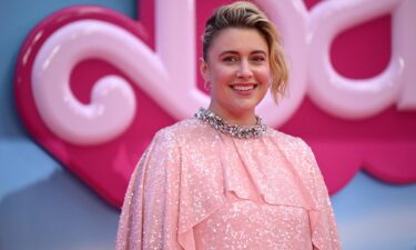 Greta Gerwig at the London premiere of "Barbie" in July.