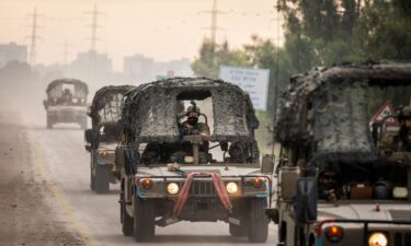 Israeli forces patrol areas along the Israeli-Gaza border.