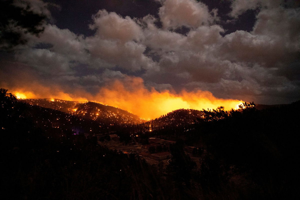 <i>Ivan Pierre Aguirre/USA Today/Reuters</i><br/>The McBride Fire seen burning in Ruidoso