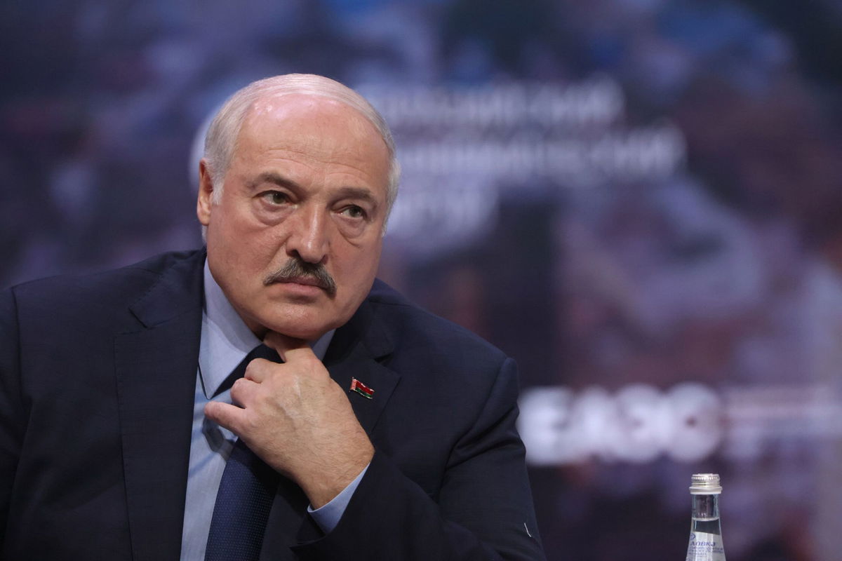 <i>Contributor/Getty Images</i><br/>Belarusian President Alexander Lukashenko at the Eurasian Economic Forum on May 24