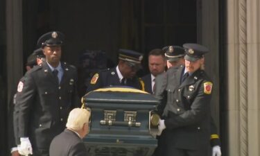 The funeral for fallen Baltimore City firefighter Rodney W. Pitts III took place Friday morning at the Cathedral of Mary Our Queen.