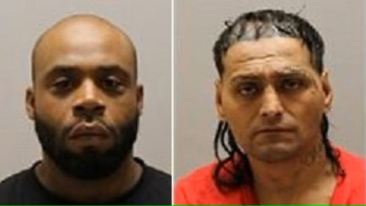 <i>Meriden Police/WFSB</i><br/>Delquan Talley and Ricardo Torres were part of a group that sought to steal tires from a community in Meriden on Oct. 12