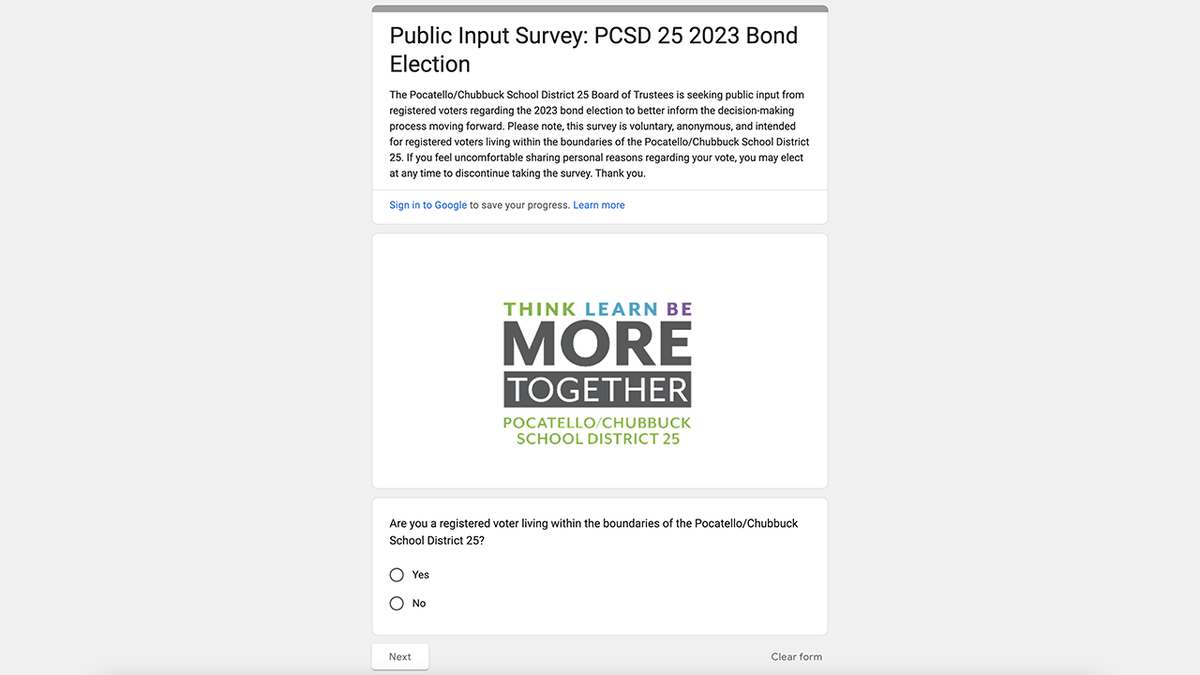 PCSD 25 is requesting public input regarding the 2025 bond election