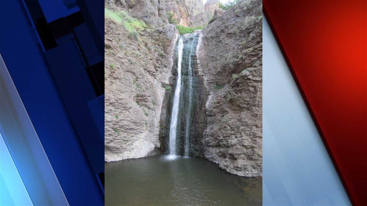 The 60-foot waterfall is the main attraction at the Jump Creek Recreation Site.