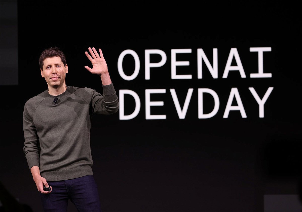 OpenAI CEO Sam Altman speaks during the OpenAI DevDay event on November 6, in San Francisco, California.