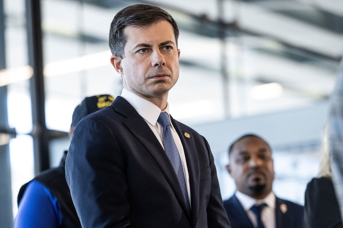 <i>Christopher Dilts/Bloomberg/Getty Images</i><br/>Transportation Secretary Pete Buttigieg