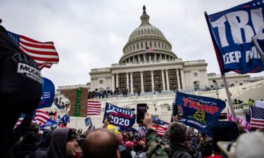 Pro-Trump supporters storm the U.S. Capitol following a rally with President Donald Trump on January 6