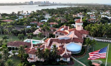 This is an aerial view of former President Donald Trump's Mar-a-Lago estate