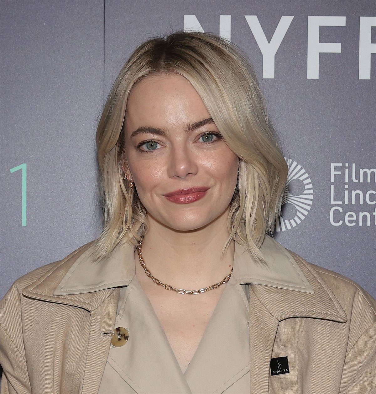 <i>Dimitrios Kambouris/Getty Images</i><br/>Emma Stone is pictured at the New York Film Festival in October.