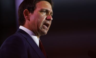 Republican presidential candidate Florida Governor Ron DeSantis delivers remarks at the 2023 Christians United for Israel summit on July 17