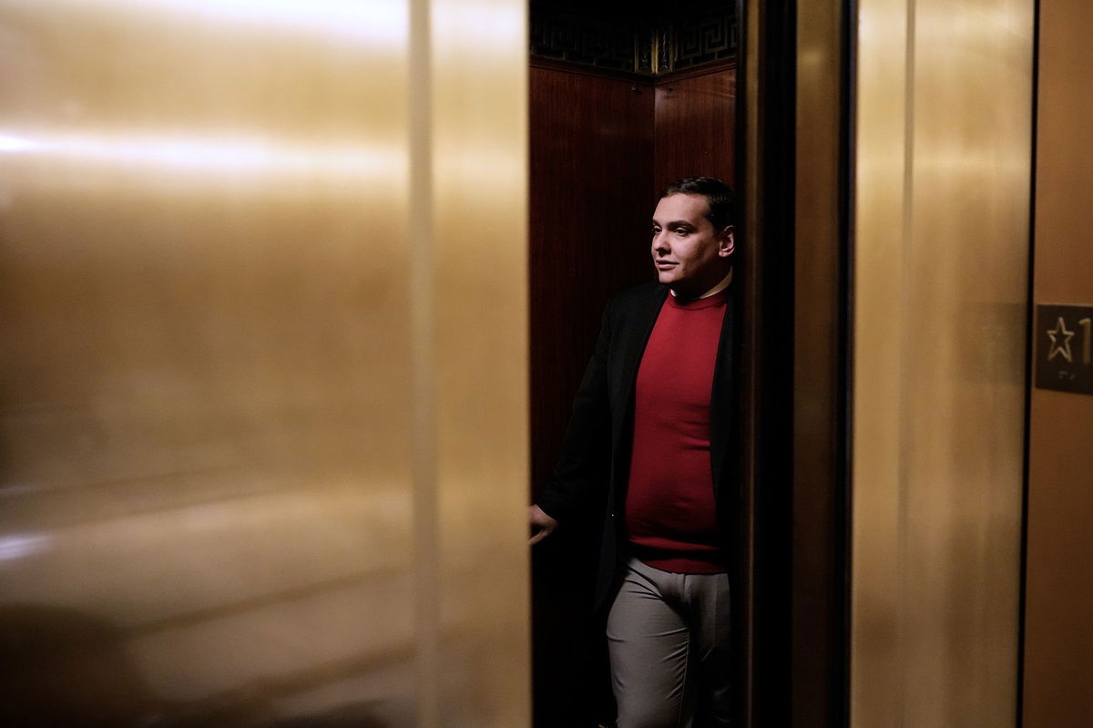 <i>Drew Angerer/Getty Images</i><br/>Democratic Rep. Robert Garcia of California has put forward a resolution to expel indicted Rep. George Santos - pictured here at the US Capitol on November 1.