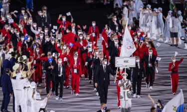 Russian athletes competed at Tokyo 2020 under the banner of the Russian Olympic Committee.