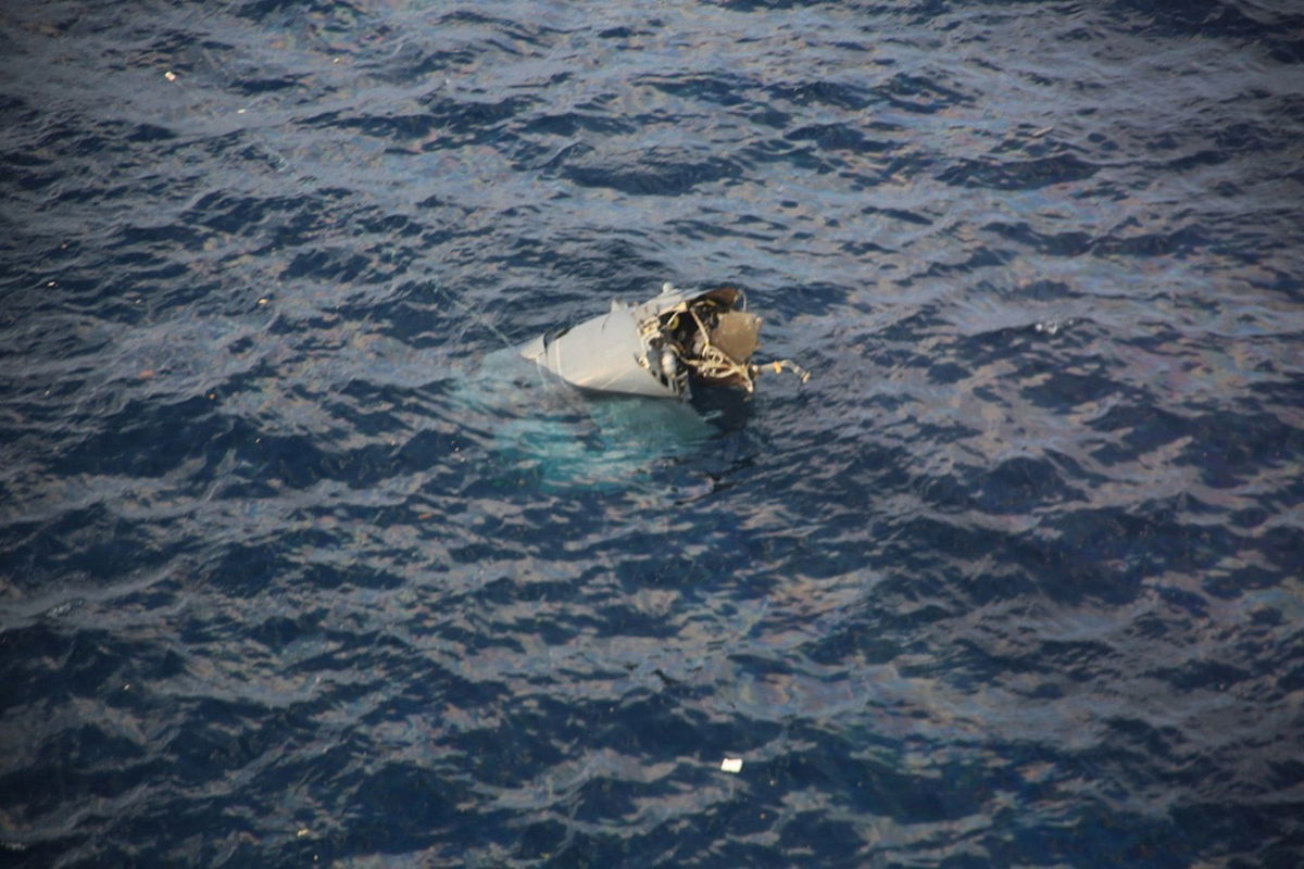 <i>Japan Coast Guard/Reuters</i><br/>Pictured is the wreckage believed to belong to the U.S. military aircraft MV-22 Osprey that crashed into the sea off Yakushima Island